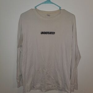 Undefeated Long Sleeve Shirt Size Medium Retro Vintage Streetwear